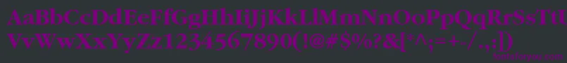 ClassicRussianBold.001.001 Font – Purple Fonts on Black Background