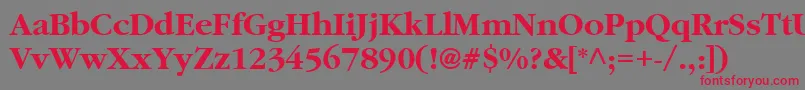ClassicRussianBold.001.001 Font – Red Fonts on Gray Background
