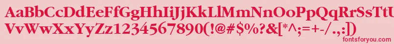 ClassicRussianBold.001.001 Font – Red Fonts on Pink Background