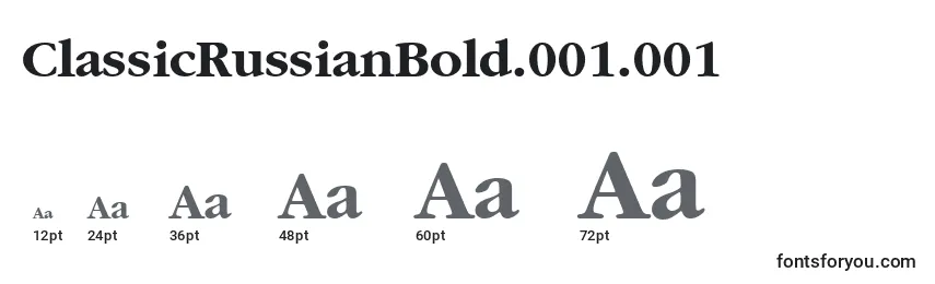 ClassicRussianBold.001.001 Font Sizes