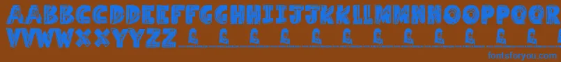 More about Millennium Font Millennium Font – Blue Fonts on Brown Background