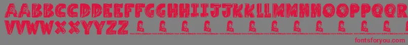 Millennium Font – Red Fonts on Gray Background