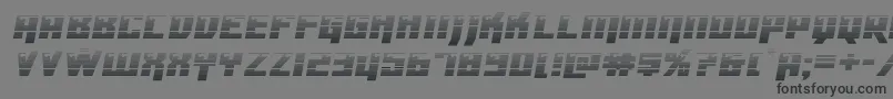 フォントDangerbotgrad – 黒い文字の灰色の背景