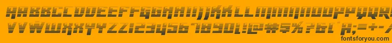 Dangerbotgrad Font – Black Fonts on Orange Background
