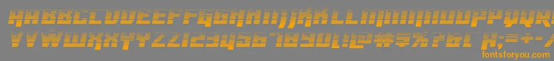 Dangerbotgrad Font – Orange Fonts on Gray Background
