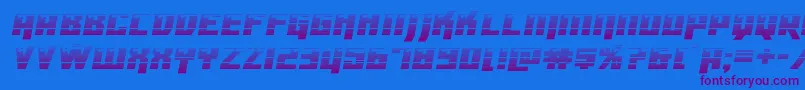 Dangerbotgradフォントについての詳細 フォントDangerbotgrad – 紫色のフォント、青い背景