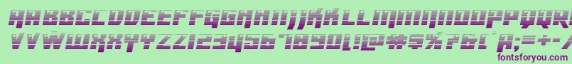 Dangerbotgrad Font – Purple Fonts on Green Background