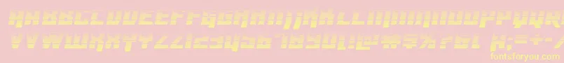 Dangerbotgrad Font – Yellow Fonts on Pink Background