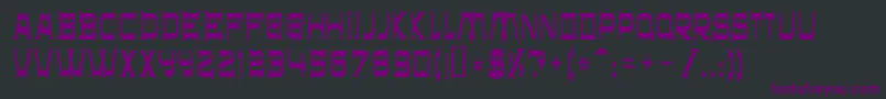 Chr32 Font – Purple Fonts on Black Background