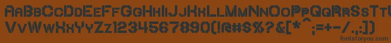 IoriBold Font – Black Fonts on Brown Background