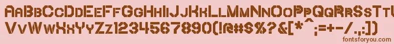 IoriBold Font – Brown Fonts on Pink Background