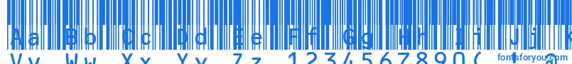 Więcej informacji o czcionce Mrvcode39extma Czcionka Mrvcode39extma – niebieskie czcionki