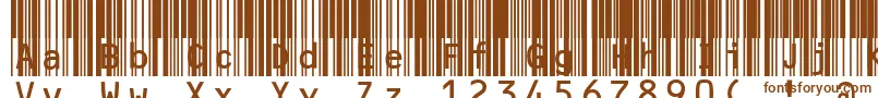 フォントMrvcode39extma – 茶色のフォント