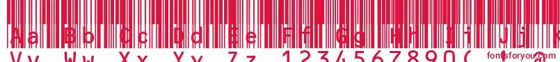 Шрифт Mrvcode39extma – красные шрифты