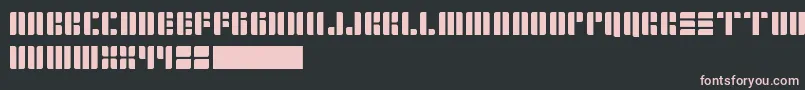 フォントCopperFour – 黒い背景にピンクのフォント