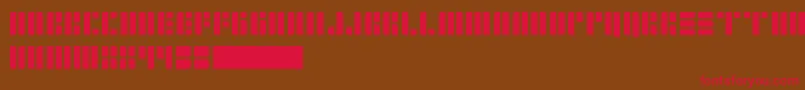 CopperFour Font – Red Fonts on Brown Background