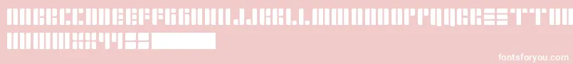 CopperFour Font – White Fonts on Pink Background