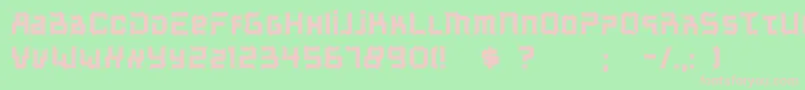 Mcalbertina Font – Pink Fonts on Green Background