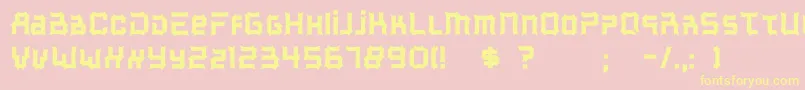 Mcalbertina Font – Yellow Fonts on Pink Background