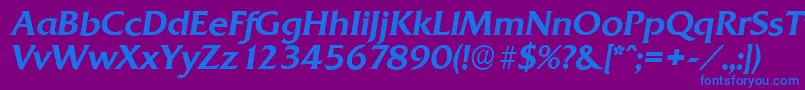 fuente QuadratserialMediumItalic – Fuentes Azules Sobre Fondo Morado