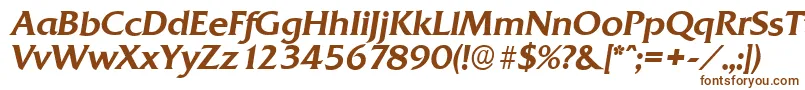 Fonte QuadratserialMediumItalic – fontes marrons