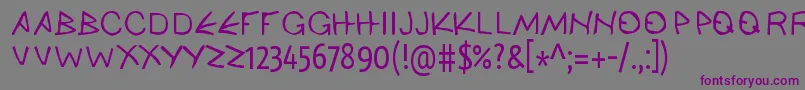 AncienthellenicWebfont Font – Purple Fonts on Gray Background