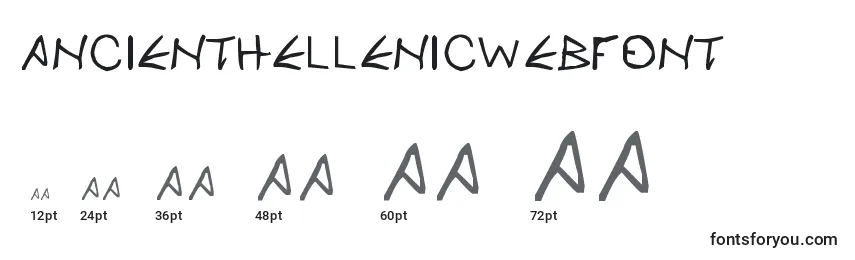 AncienthellenicWebfont Font Sizes