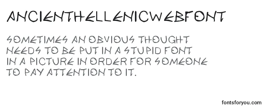 AncienthellenicWebfont Font