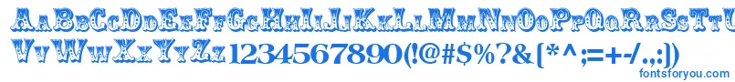 Lisätietoja ClowningRegularTtnorm-fontista ClowningRegularTtnorm-fontti – siniset fontit
