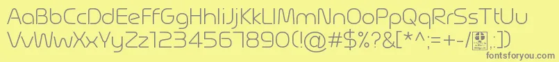 MagettasLightDemo Font – Gray Fonts on Yellow Background