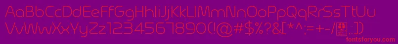 MagettasLightDemo Font – Red Fonts on Purple Background