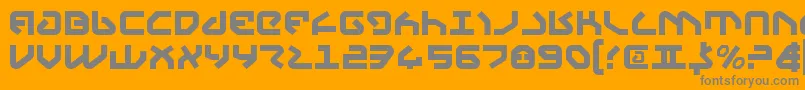 Шрифт Yahren – серые шрифты на оранжевом фоне
