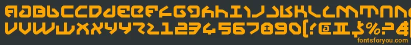 Yahren Font – Orange Fonts on Black Background