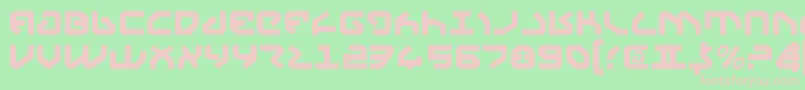 Yahren Font – Pink Fonts on Green Background