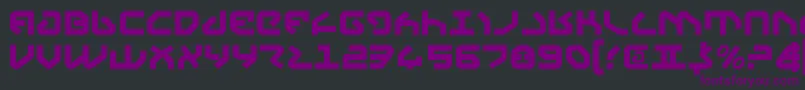 Yahren Font – Purple Fonts on Black Background