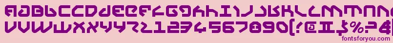 Yahren Font – Purple Fonts on Pink Background