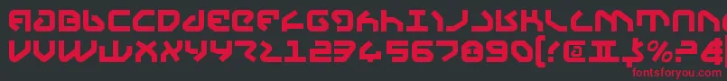Yahren Font – Red Fonts on Black Background