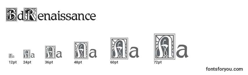 BdRenaissance Font Sizes