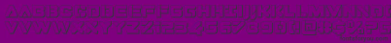Dominojack3D Font – Black Fonts on Purple Background