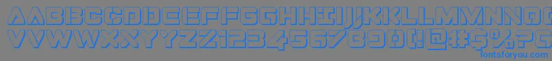 Dominojack3D Font – Blue Fonts on Gray Background