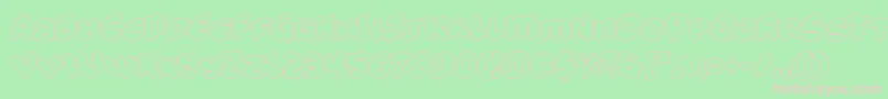 Funnypagesout Font – Pink Fonts on Green Background