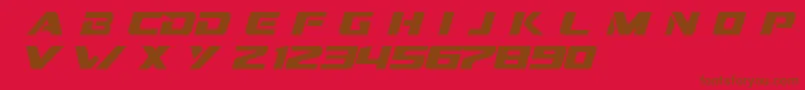 Police DreamMma – polices brunes sur fond rouge