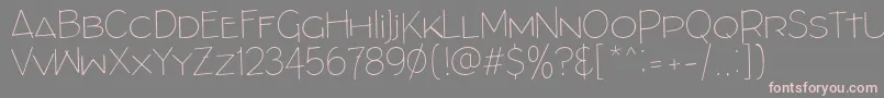 ArchitectsDraft Font – Pink Fonts on Gray Background