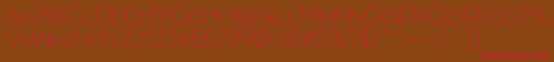 ArchitectsDraft Font – Red Fonts on Brown Background