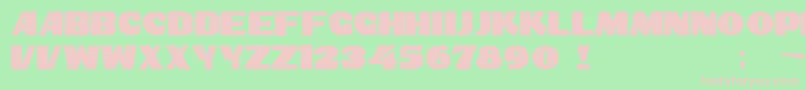 Lisätietoja DsShowbill-fontista DsShowbill-fontti – vaaleanpunaiset fontit vihreällä taustalla