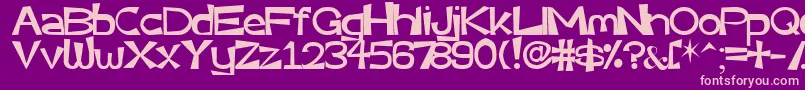 Veryassy Font – Pink Fonts on Purple Background