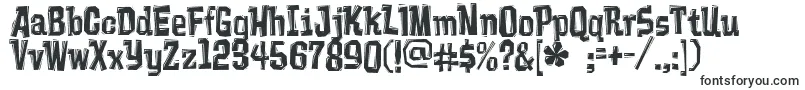 Шрифт Vademecum – искаженные шрифты