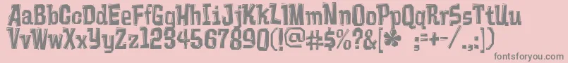 Vademecum Font – Gray Fonts on Pink Background