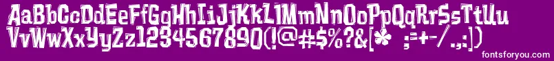 Vademecum Font – White Fonts on Purple Background