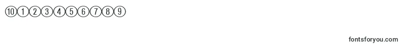 CirclednumbersRegularDb Font – Fonts for Numbers and Digits